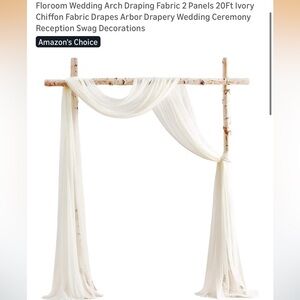 Wedding arch draping